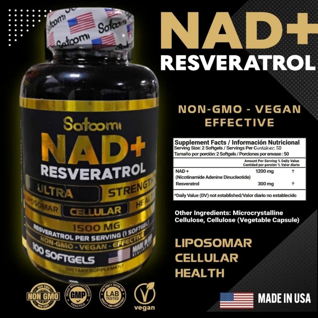 NAD+RESVERATROL de la marca americana SATOOMI