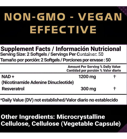 NAD+RESVERATROL de la marca americana SATOOMI
